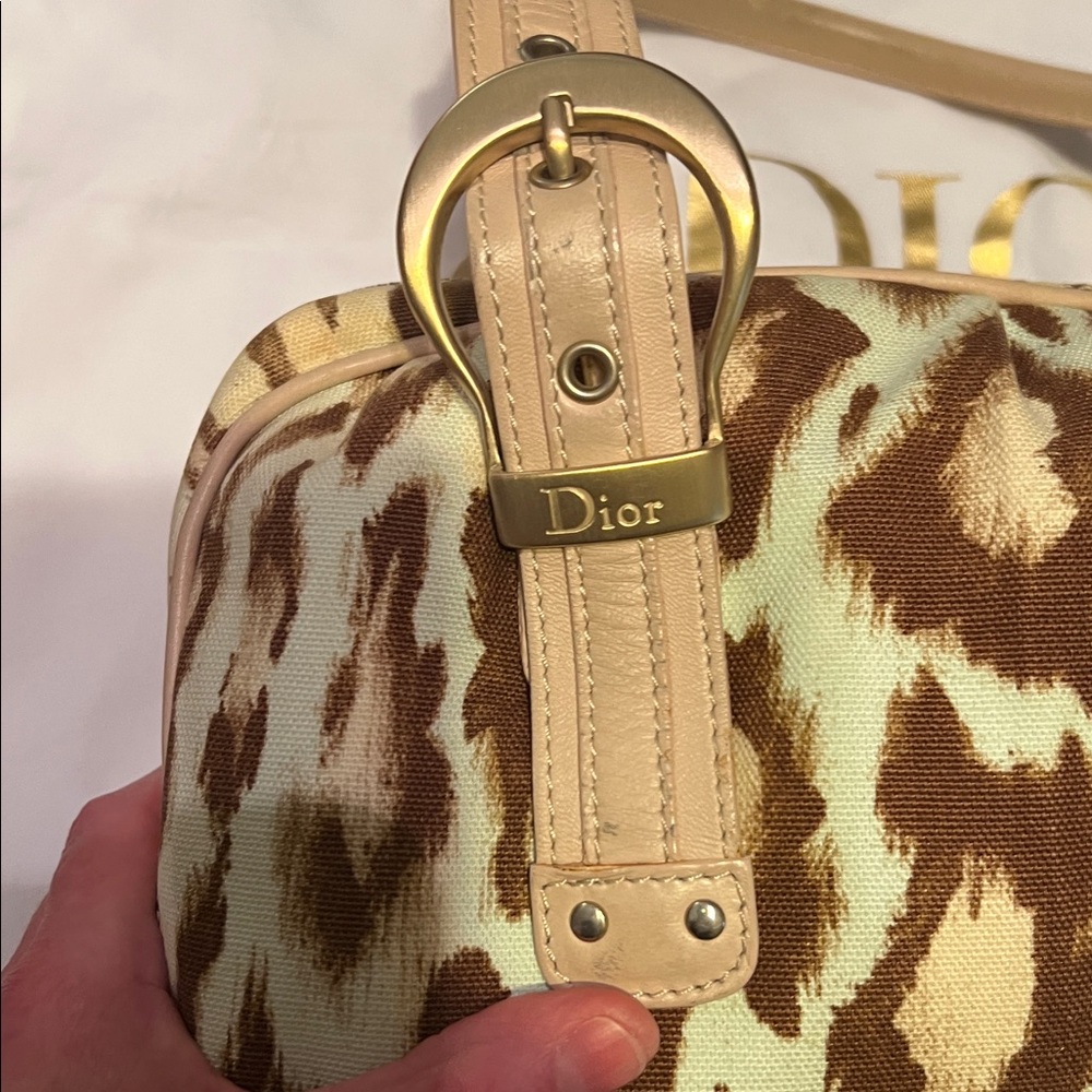 ABSOLUTELY GORGEOUS💕EXCELLENT CONDITION💕VINTAGE CHRISTIAN DIOR LEOPARD BAG💗💗💗 - Picture 9 of 17